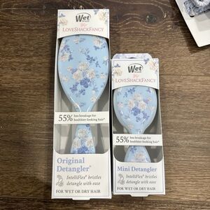 NWT loveshackfancy hairbrush mini and original